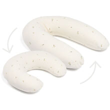 Quilt Creme Blomst - Doomoo Gravid- og Amme pude 2-i-1