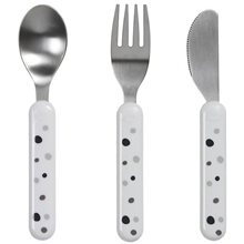 Done By Deer Cutlery Set Dreamy Dots White