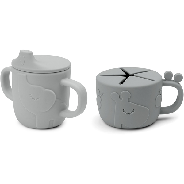 Done By Deer Spout/Snack Cup Set Deer Friends (Billede 1 af 4)