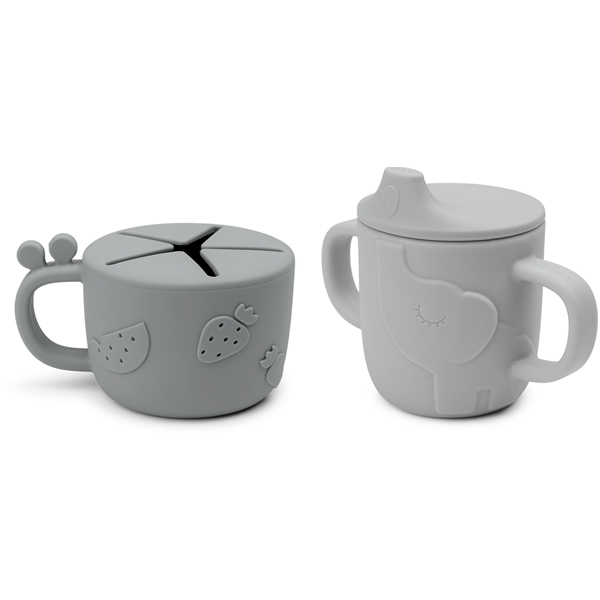 Done By Deer Spout/Snack Cup Set Deer Friends (Billede 2 af 4)