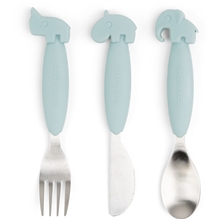 Blue - Done by Deer Easy-Grip Cutlery Set