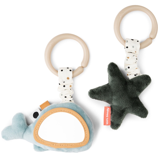 Done By Deer Hanging Toy Wally Pakke med 2 stk. (Billede 2 af 5)