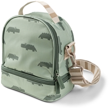Croco Green - Done by Deer Kids Insulated Lunch Bag