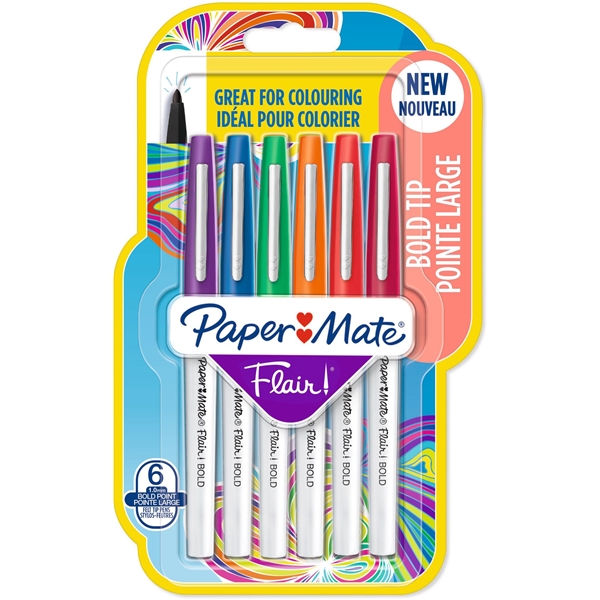 PaperMate Flair Bold Pakke med 6 stk.