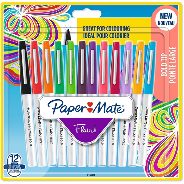 PaperMate Flair Bold Pakke med 12 stk.