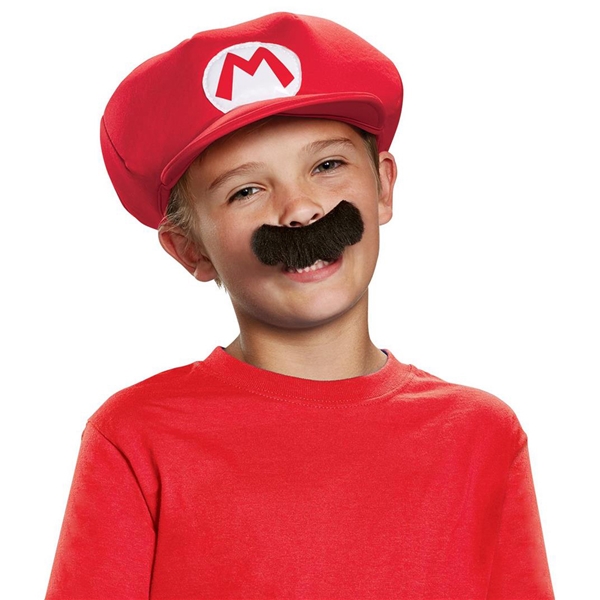 Super Mario Role Play Hat + Overskæg (Billede 2 af 2)
