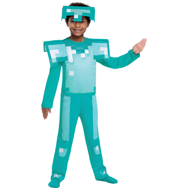 Beklædning Minecraft Kostume Diamant Rustning (Billede 1 af 3)