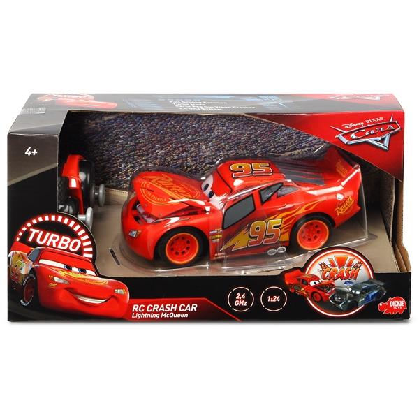 Cars 3 Lynet McQueen Crazy Crash Radiostyret (Billede 2 af 2)