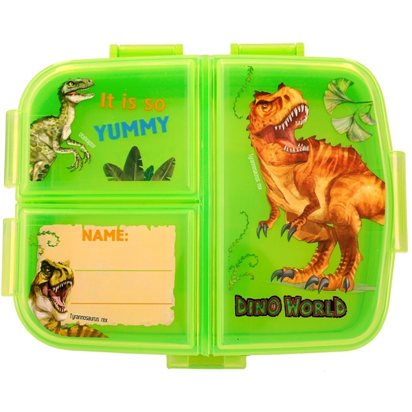 Dino World Madkasse m. 3 Rum (Billede 1 af 6)