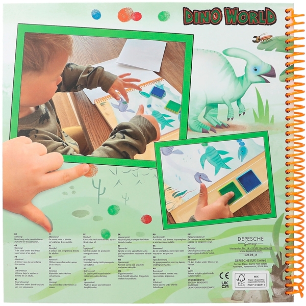 Dino World Fingerprint Fun Bog (Billede 5 af 5)