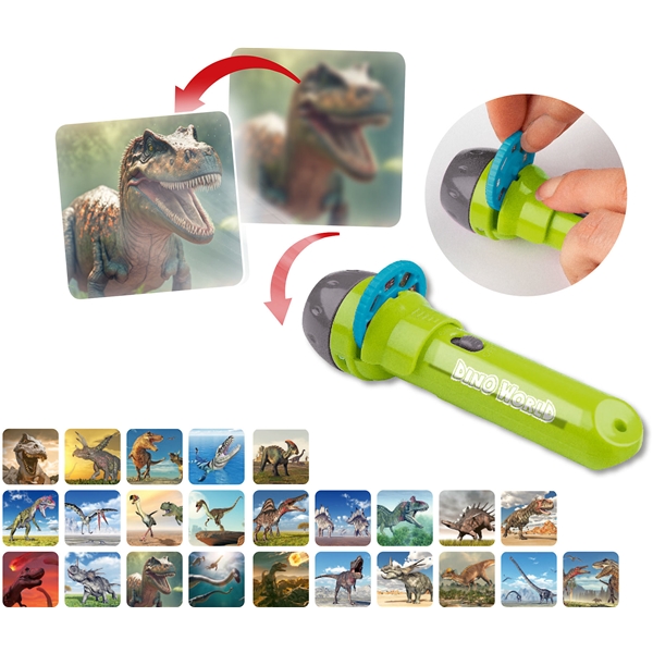 Dino World Lommelygte m. Visuel Effekt (Billede 3 af 5)