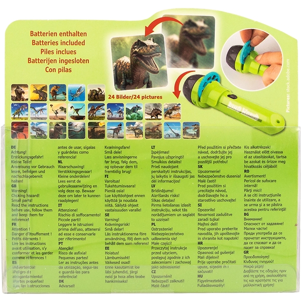 Dino World Lommelygte m. Visuel Effekt (Billede 5 af 5)