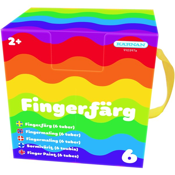 Fingerfarve 6-pak (Billede 1 af 2)