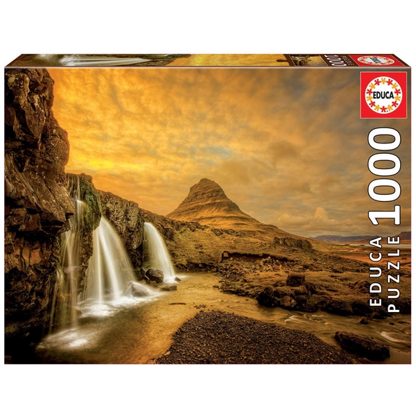 Puslespil Kirkjufellsfoss Waterfall 1000 Brikker