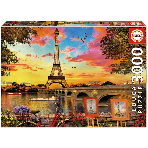 Puslespil 3000 Brikker Sunset In Paris