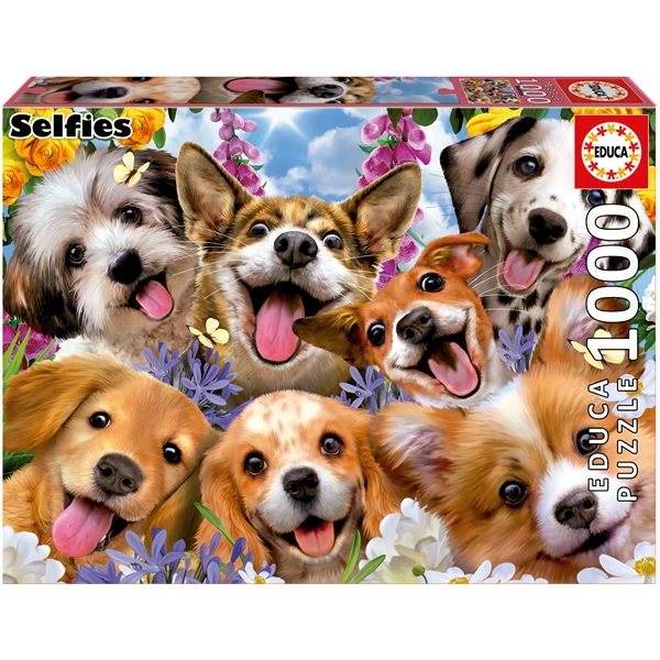 Educa Puslespil 1000 Brikker Puppies Selfie (Billede 1 af 3)