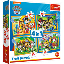 Puslespil 4-i-1 Trefl Paw Patrol