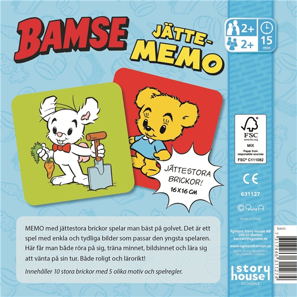 Bamse Kæmpevendespil (Billede 2 af 2)