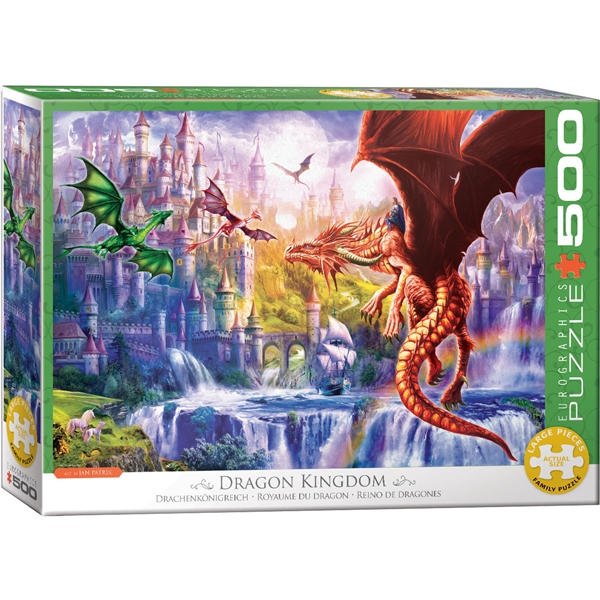 Puslespil 500 Brikker Dragon Kingdom