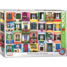 Puslespil 1000 Brikker Mediterranean Windows