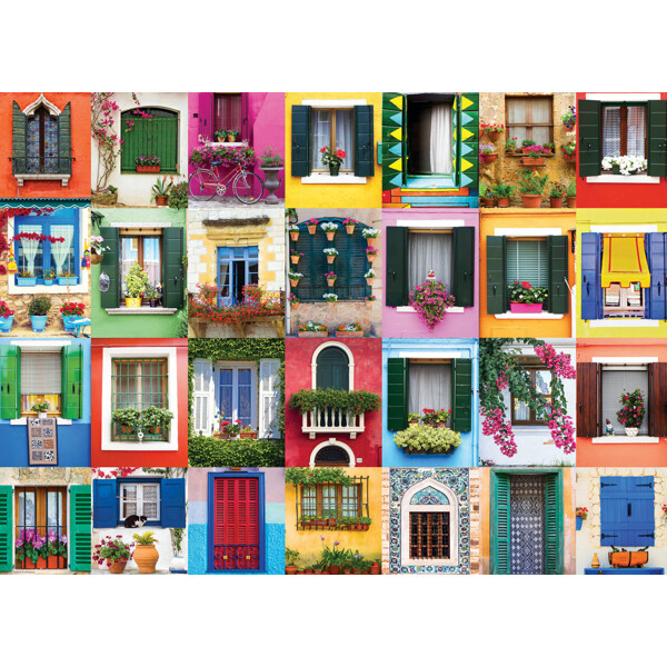 Puslespil 1000 Brikker Mediterranean Windows (Billede 2 af 3)