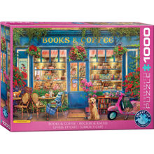 Puslespil 1000 brikker Books & Coffee (Smart Cut)