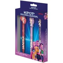 K-POP Demon Hunters Viskelæder Gelpenne 3-pk