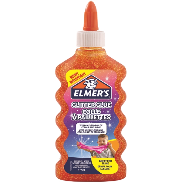 Elmer's Glitterlim 177 ml Orange (Billede 1 af 4)