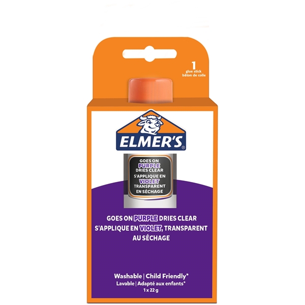 Elmer's Disappearing Purple Glue Stick 22 g (Billede 2 af 3)
