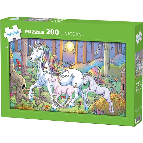 Puslespil Unicorns 200 Brikker (Billede 1 af 2)