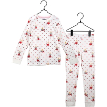 122-128 cL - Mumi Hjerter Pyjamas Hvid