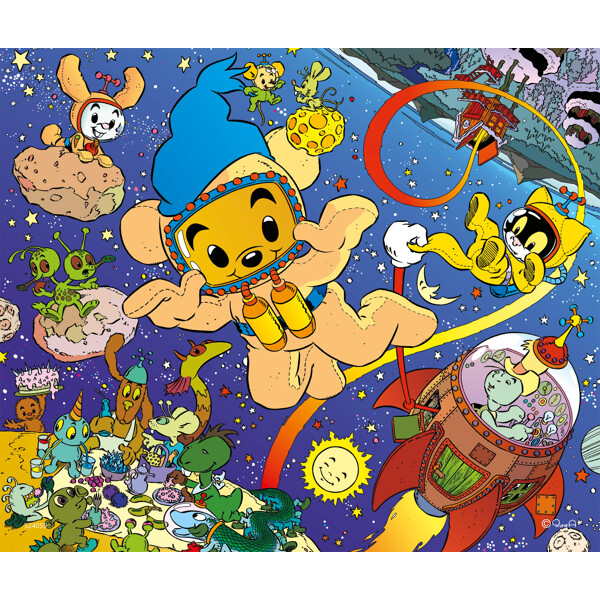 Træpuslespil Bamse Rum 40 Brikker (Billede 2 af 2)