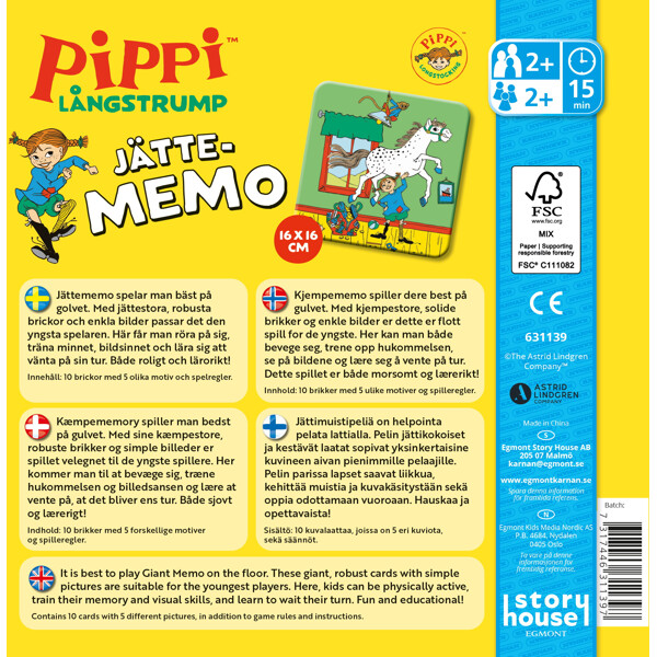 Kæmpememo Pippi Langstrømpe 80 År (Billede 2 af 2)