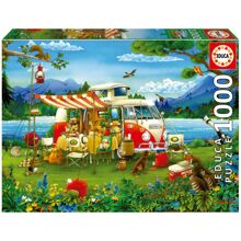 Educa Puslespil 1000 Brikker Campingferie