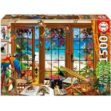 Educa Puslespil 1500 Brikker Bird Watcher’s Window