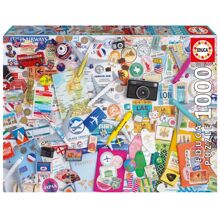 Educa Puslespil 1000 Brikker Travel Collage