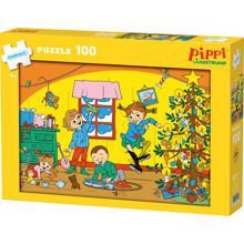 Puslespil 100 Brikker Kärnan Pippi Julepuslespil