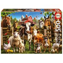 Educa Puslespil 500 Brikker Farmyard Buddies