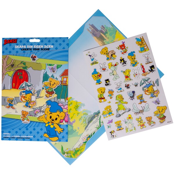 Bamse Klistermærkesæt: Skab din scene (Billede 1 af 2)