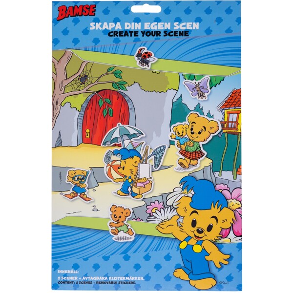 Bamse Klistermærkesæt: Skab din scene (Billede 2 af 2)