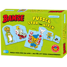 Puslespil 6 Brikker Bamse - Fra Stor til Lille