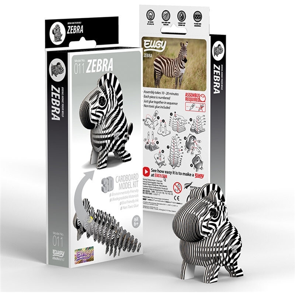 EUGY Byggesæt Zebra (Billede 1 af 3)