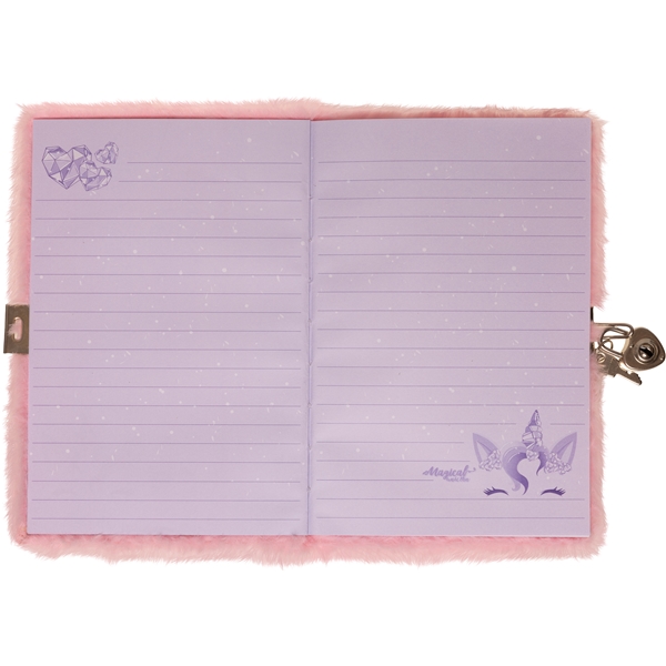 Valiant Unicorn Gem Fluffy Dagbog (Billede 2 af 2)