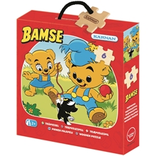 Puslespil i Æske Bamse 6 Brikker