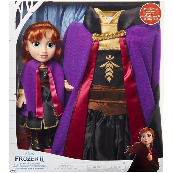 Frozen 2 Toddler Doll Anna + Kjole (Billede 1 af 2)