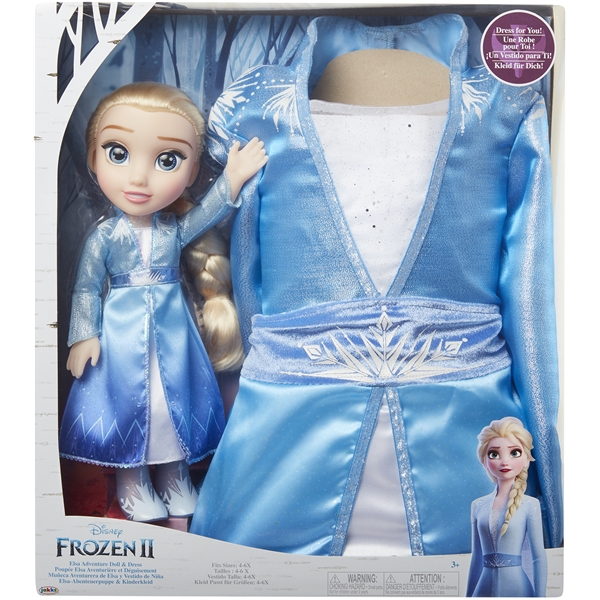 Frozen 2 Toddler Doll Elsa + Kjole (Billede 1 af 2)
