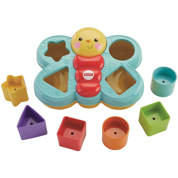 Fisher Price Kasse med Klodser Sommerfugl (Billede 1 af 4)
