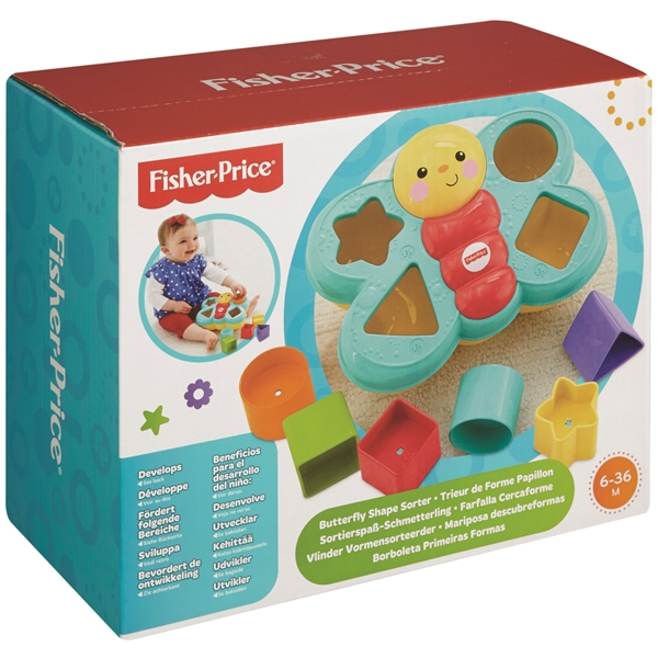 Fisher Price Kasse med Klodser Sommerfugl (Billede 4 af 4)