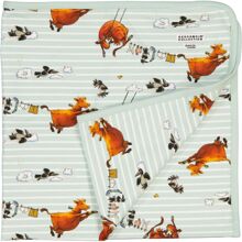 Geggamoja Babyplaid Mamma Mu Mint/Hvid