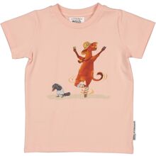 74-80 cl - T-shirt Mamma Mu og Kragen Rosa